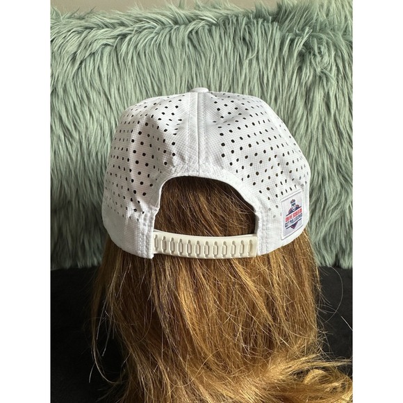 Tampa Bay Rays Adjustable Strap Mens Baseball Cap Hat White Melon Wear - Picture 6 of 9